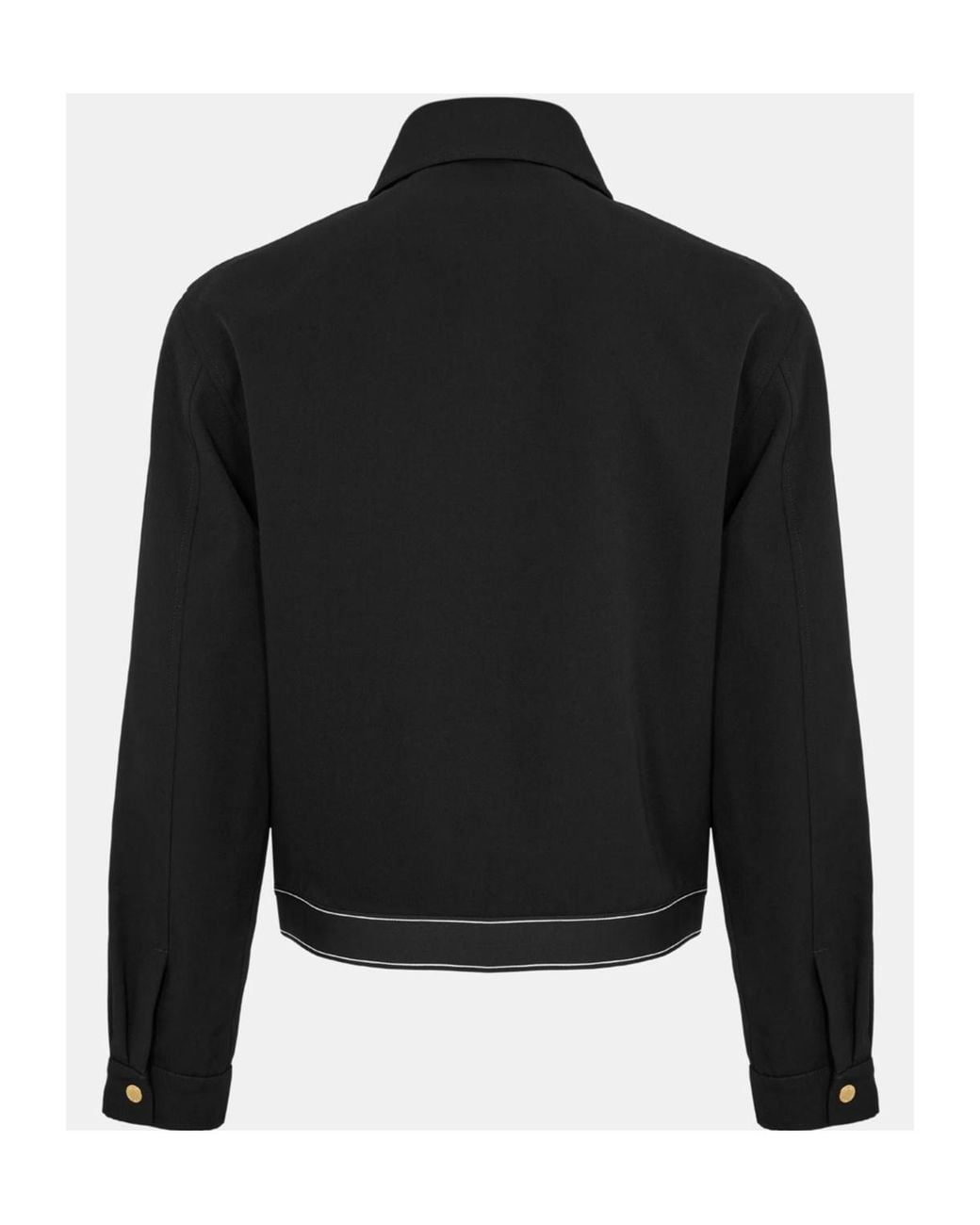 Casablanca Black Logo Zip-Up Casual Jacket for men