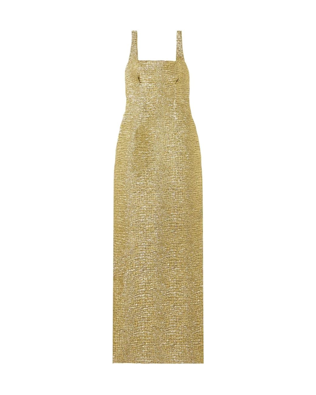 Emilia Wickstead Metallic Seersucker Gown