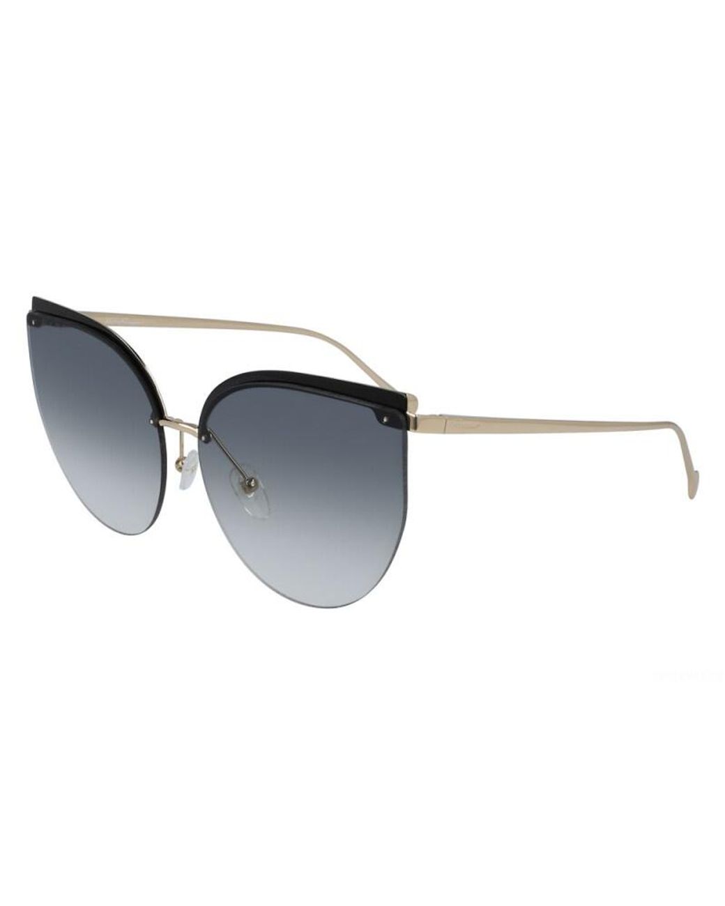 Ferragamo Blue Logo Sunglasses