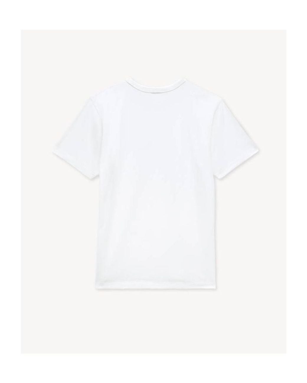 KENZO White Logo Embroidered Crewneck T-Shirt for men
