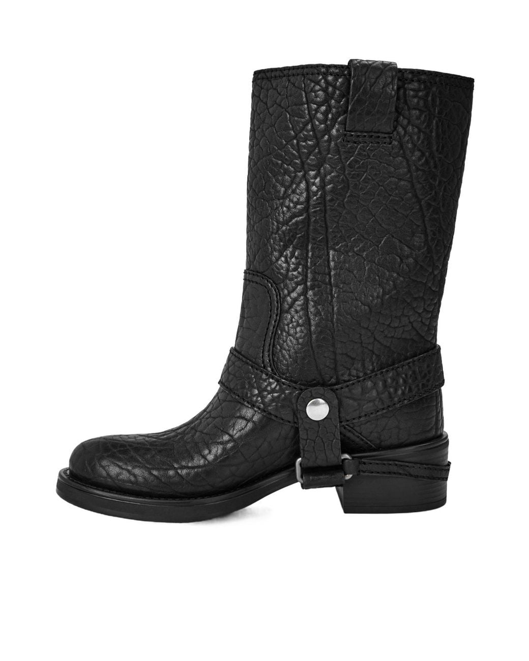 Miu Miu Black Premium Leather Ankle Boots