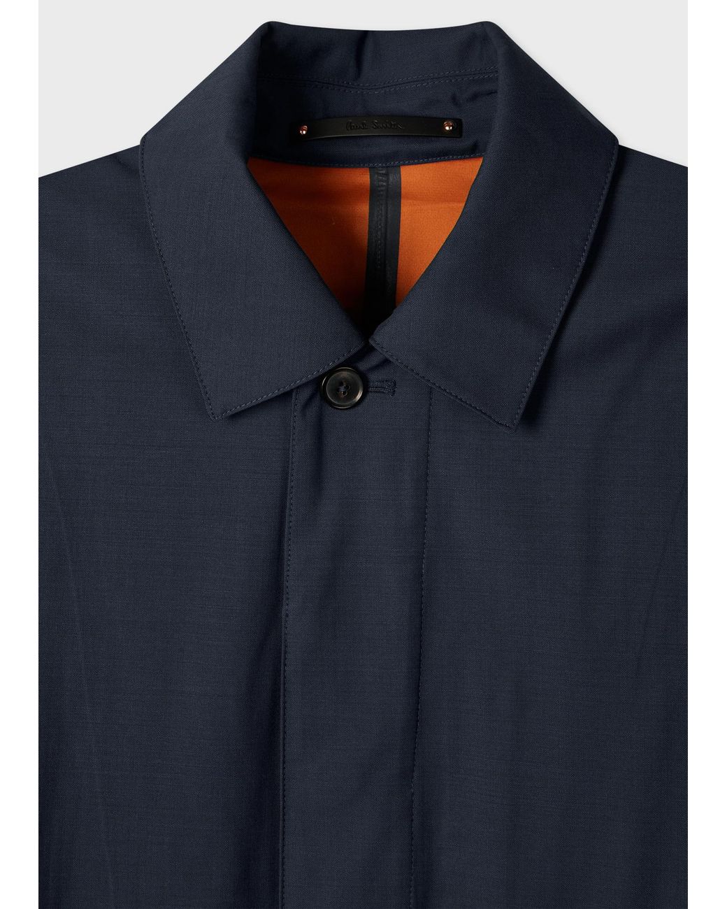 Paul Smith Blue Detachable Hood Coat for men