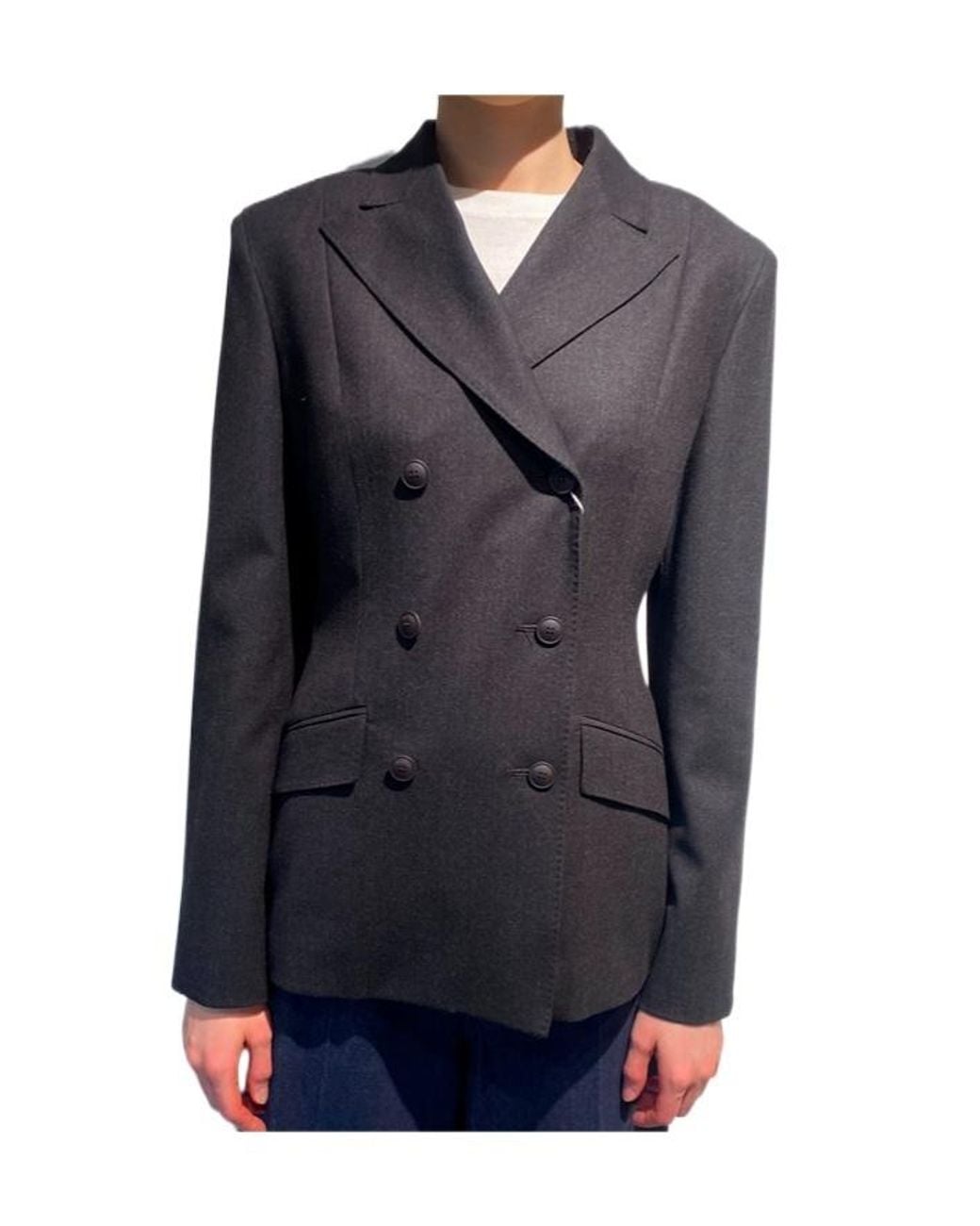 Max Mara Blue Long-Sleeve Blazer