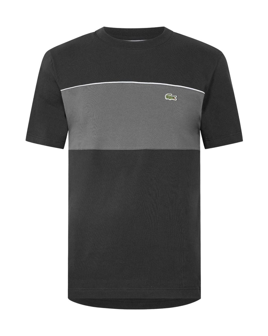 Lacoste Black Crewneck Shortsleeve Tshirt for men