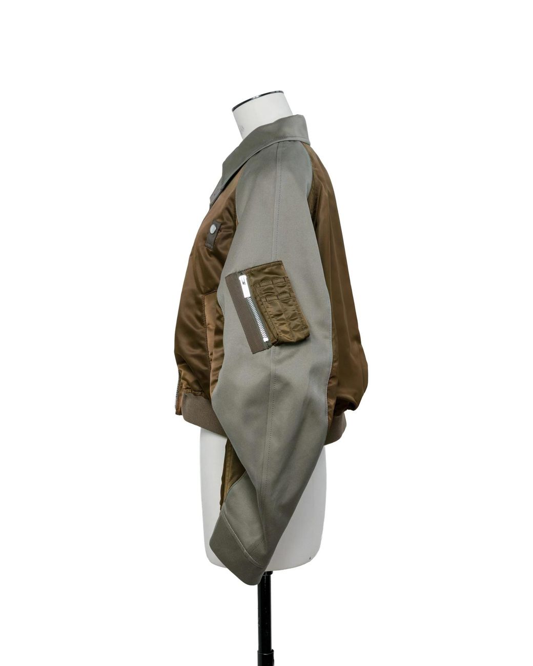 Sacai Black Twill Collared Zip-Up Blouson