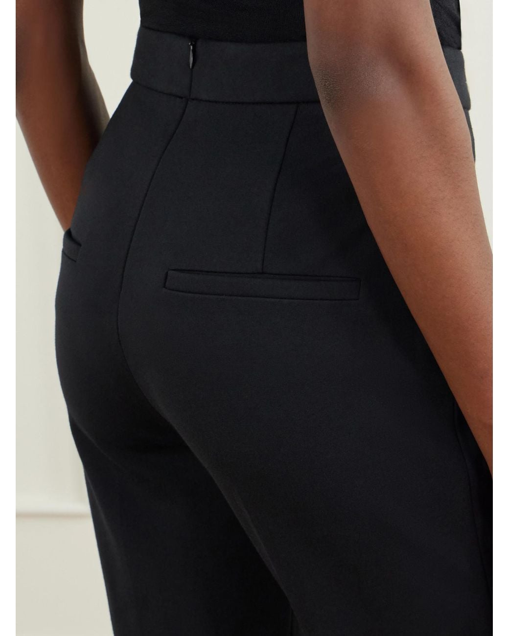 Veronica Beard Blue Gracie Stretch-Jersey Flared Pants