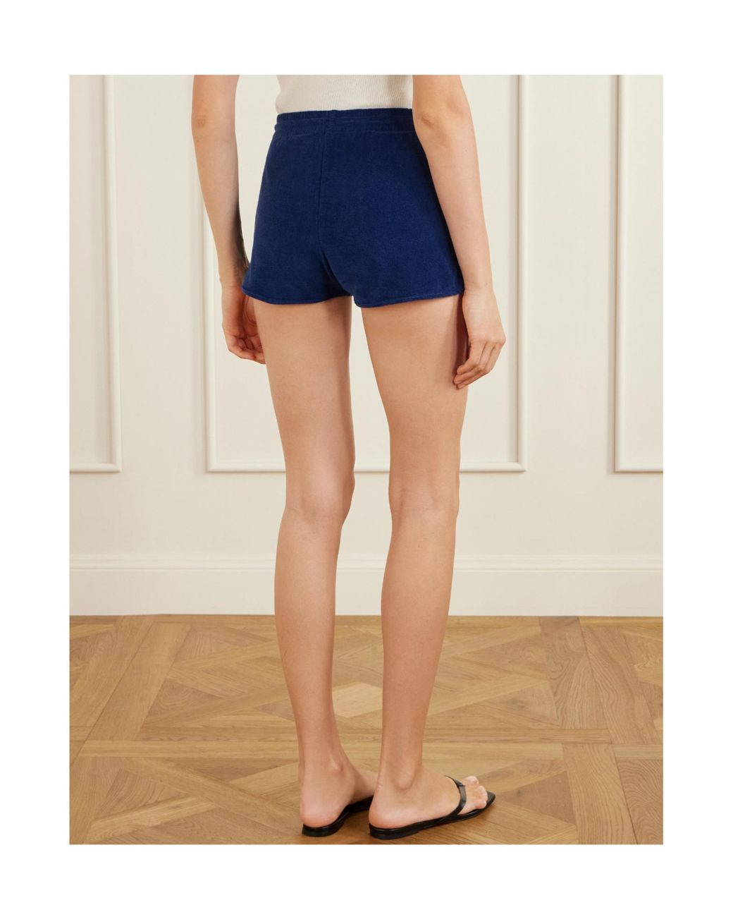 Hunza G Blue Cotton-Terry Shorts