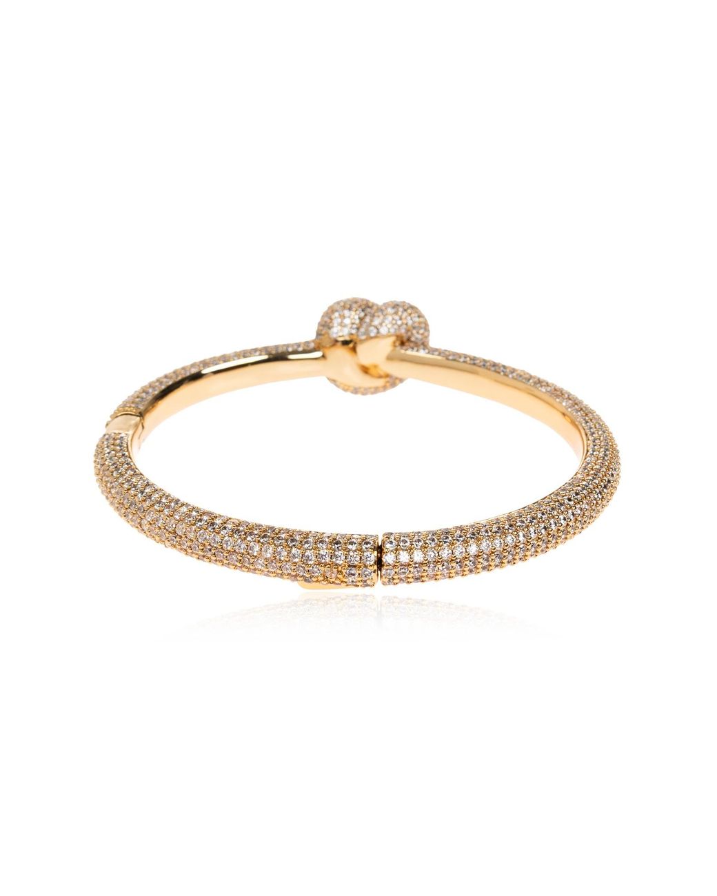 Self-Portrait White Crystal Knot Bracelet