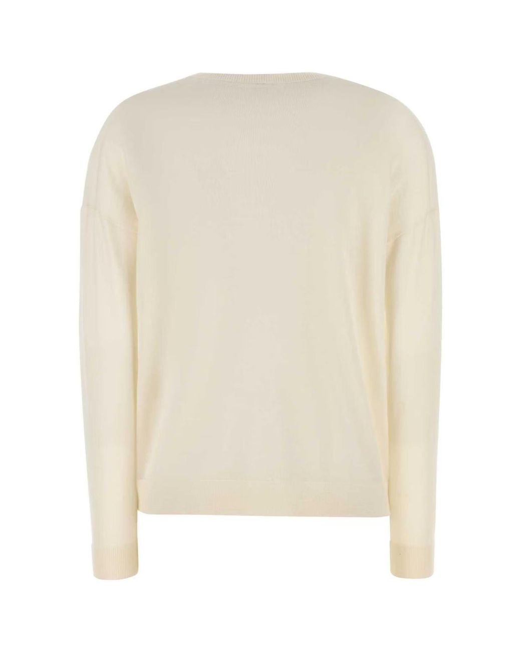 Co. White V-Neck Sweater Knitwear