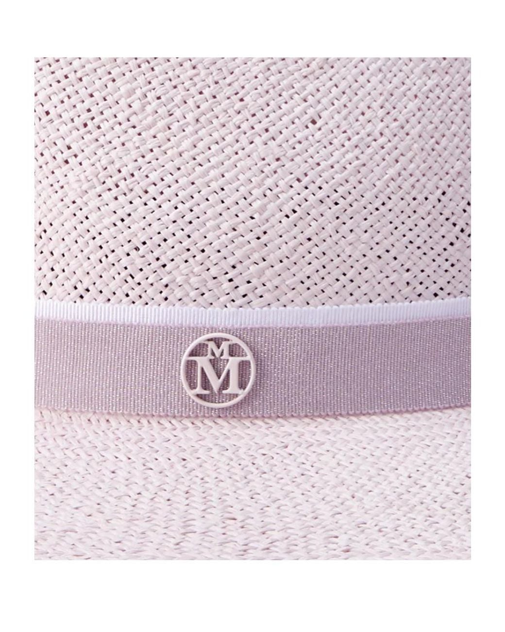 Maison Michel Pink Zango Logo Plaque Hat