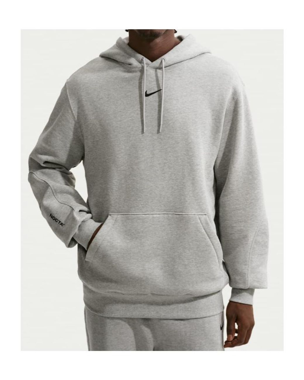 Nike Gray Nocta Cs Drawstring Hoodie for men