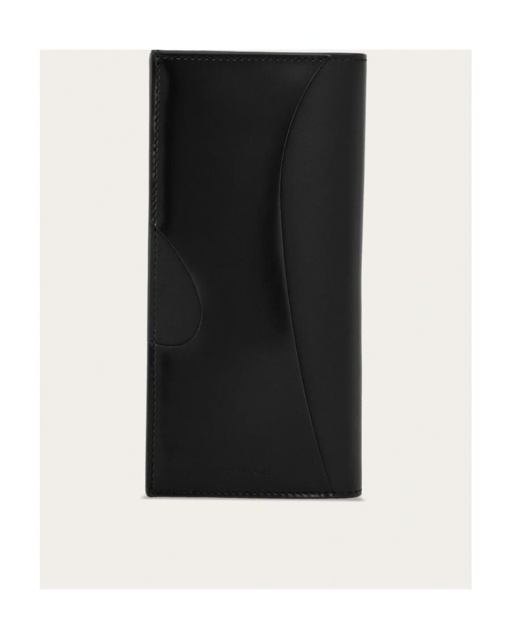 Ferragamo Black Hollowed-Out Jacket Wallet for men