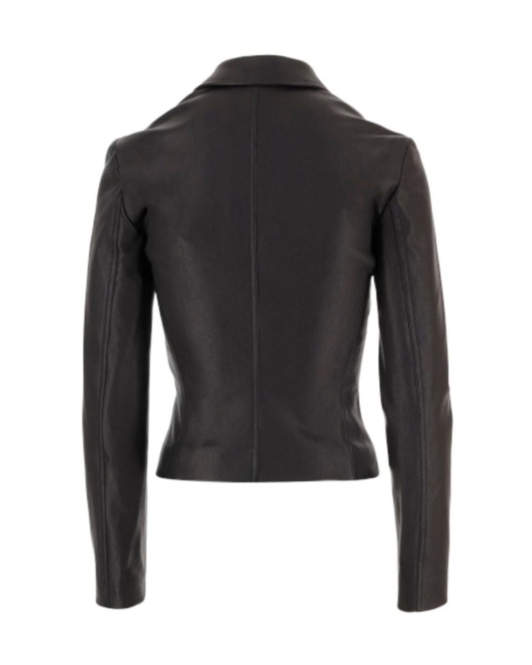 Gucci Black Washed Stretch Nappa Leather Jacket for men