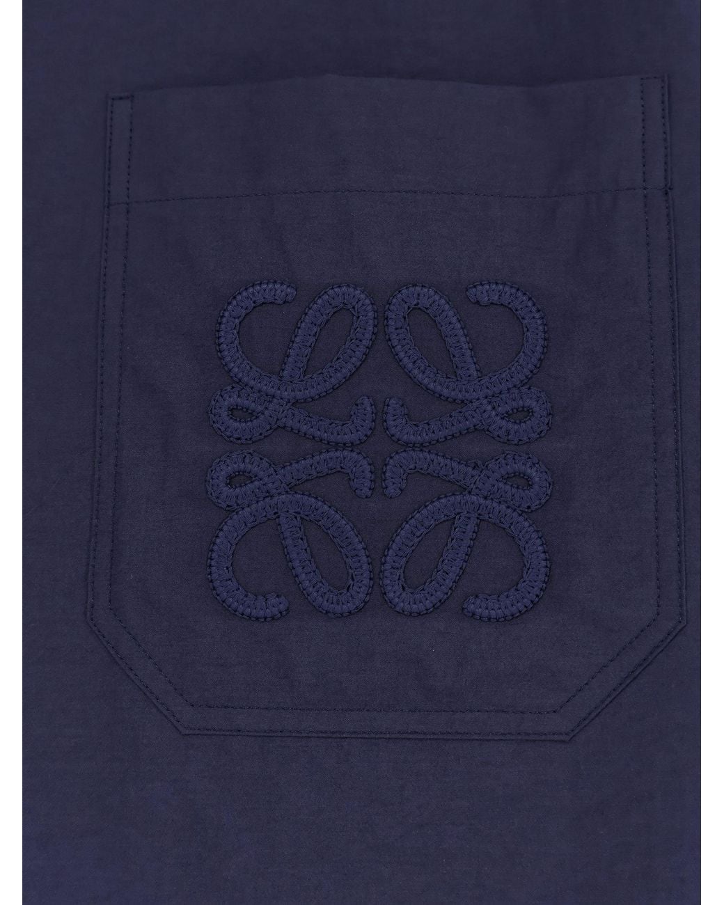 Loewe Blue Short Sleeve Shirt for men