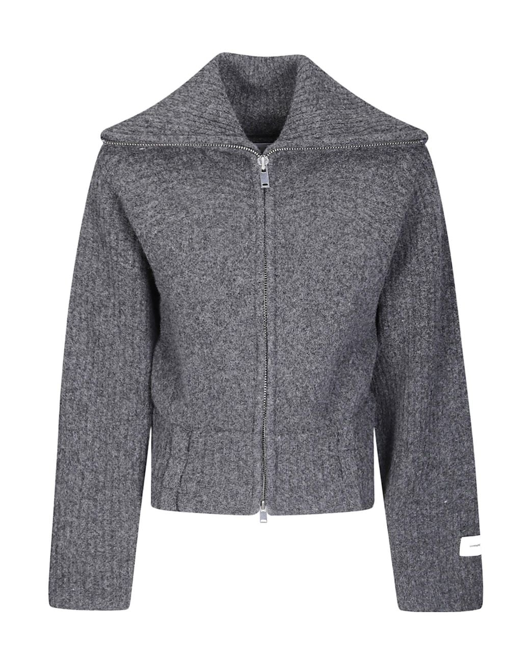 Samsøe & Samsøe Gray Samsøe Samsøe Samira Zip-Up Cardigan
