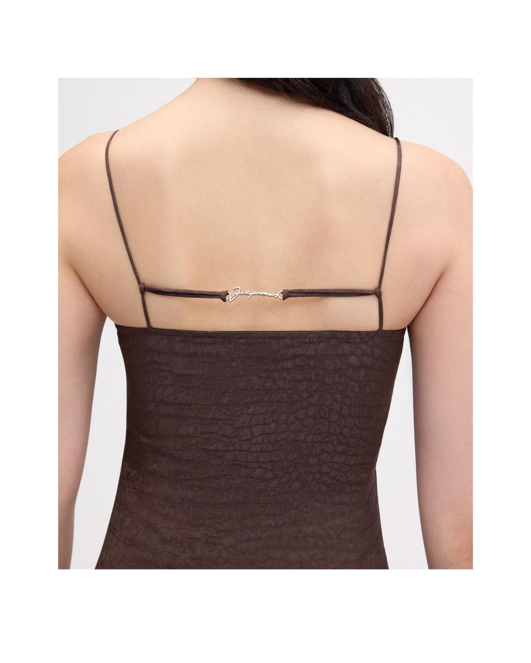Jacquemus Brown Sling Dress
