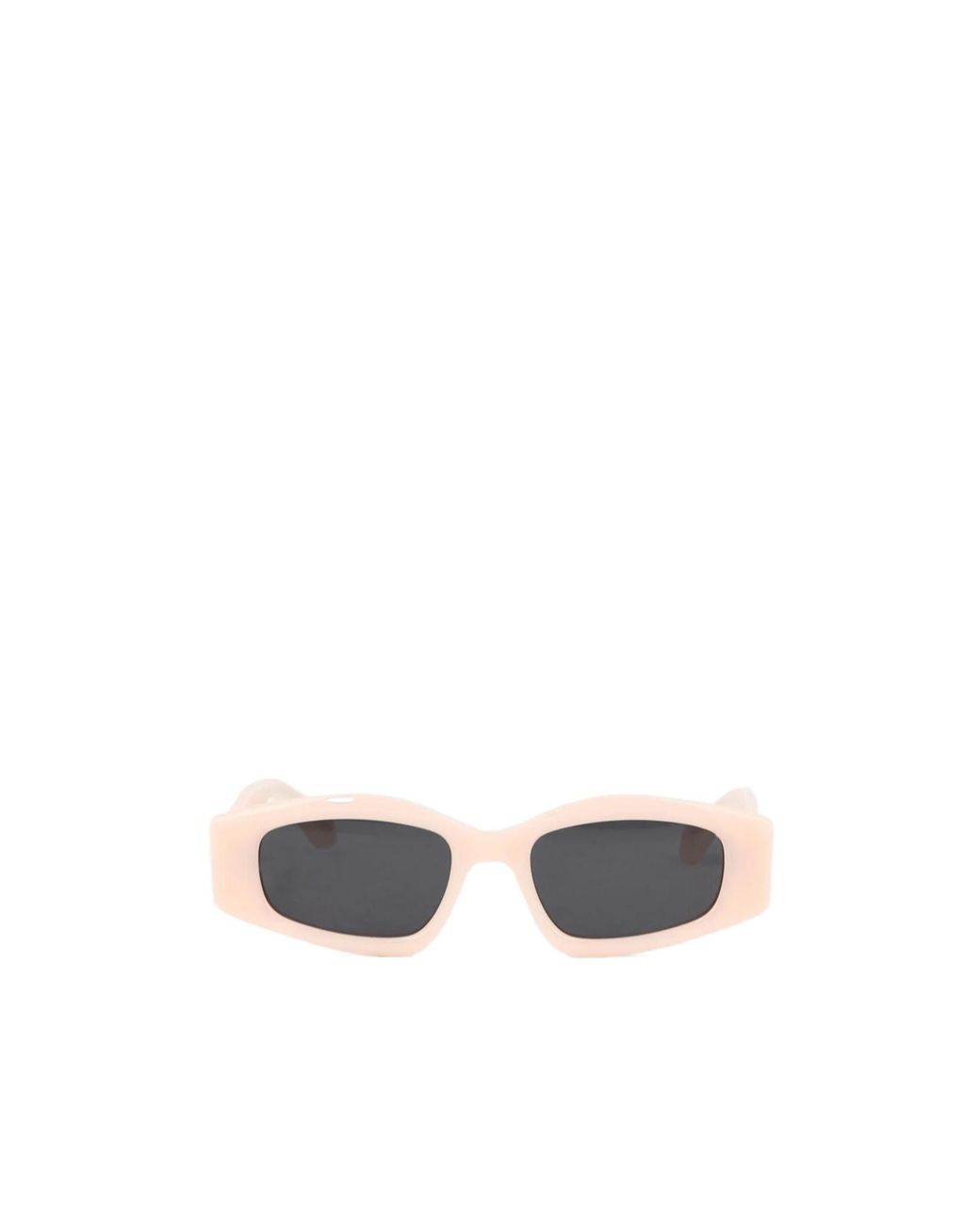 Alaïa White Geometric Sunglasses