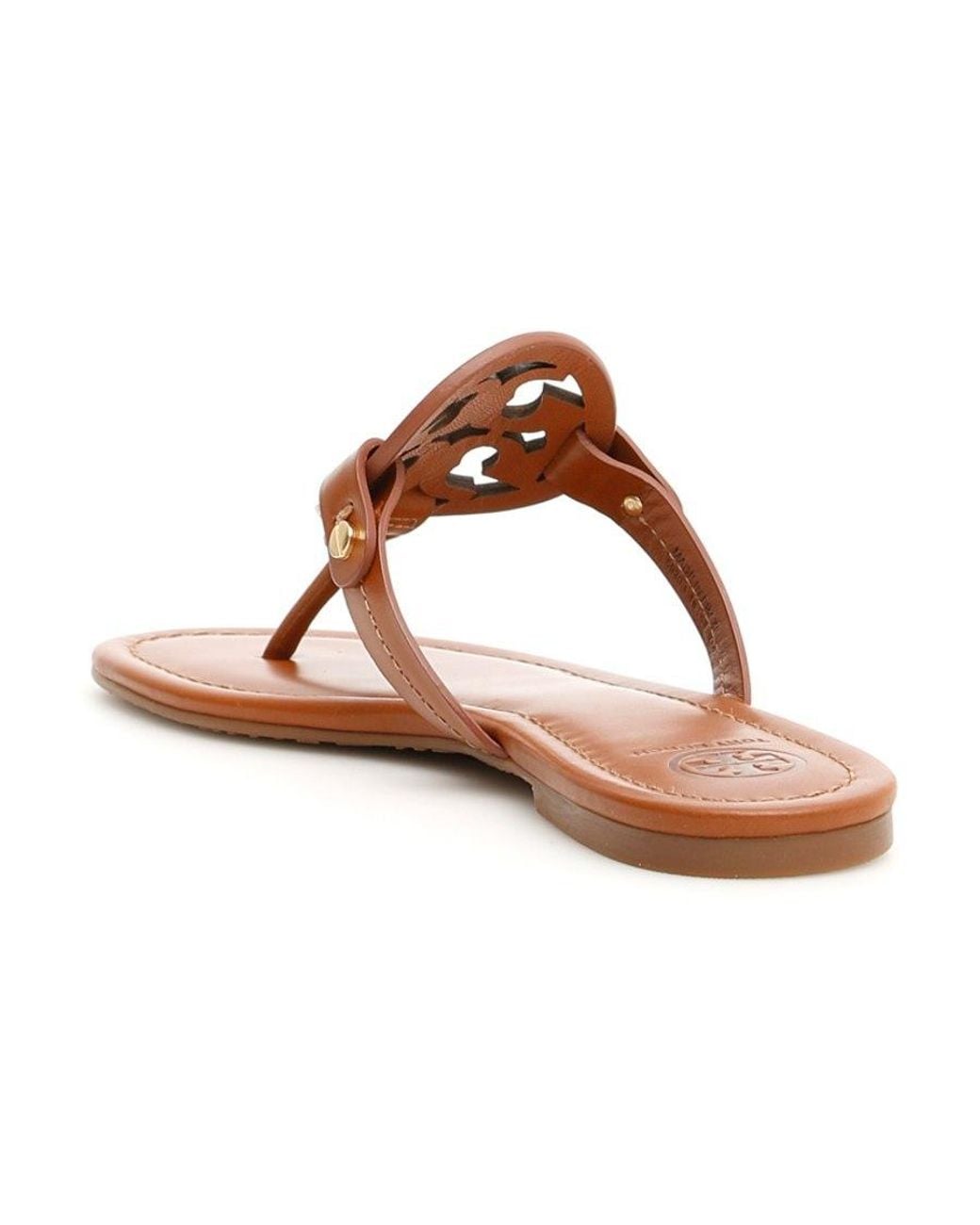 Tory Burch Brown Miller Flat Sandals