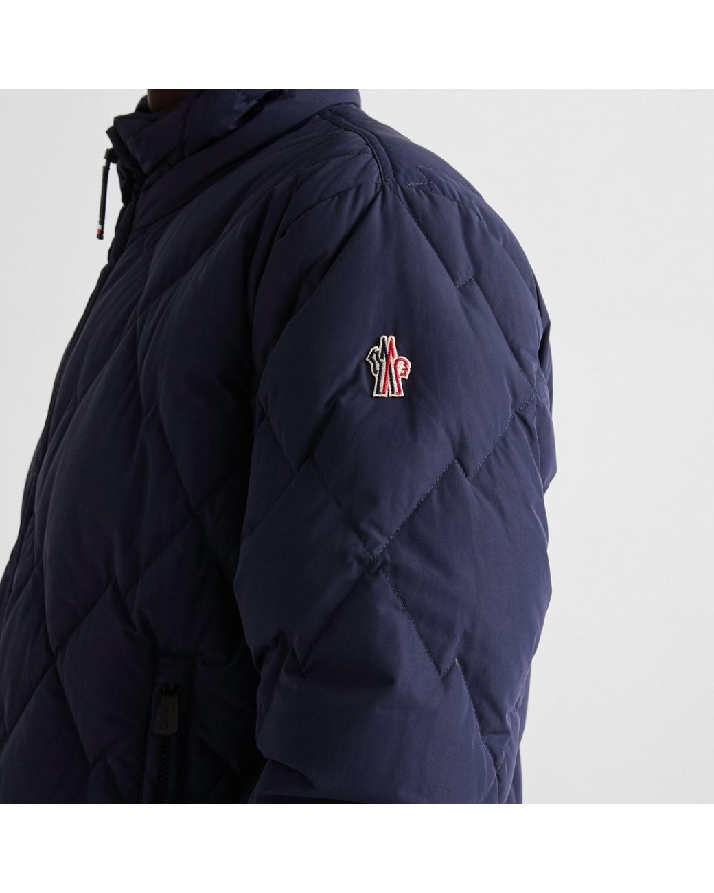 Moncler Blue Diamond Quilted Puffer Jacket for men