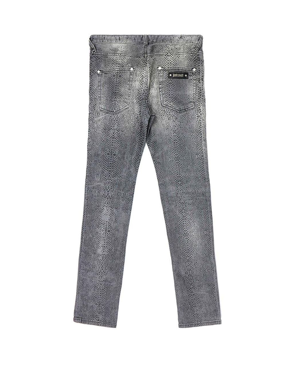 Just Cavalli Gray Straight Jeans for men