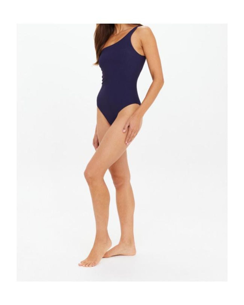 The Upside Blue Mystery One-Shoulder Swimsuit