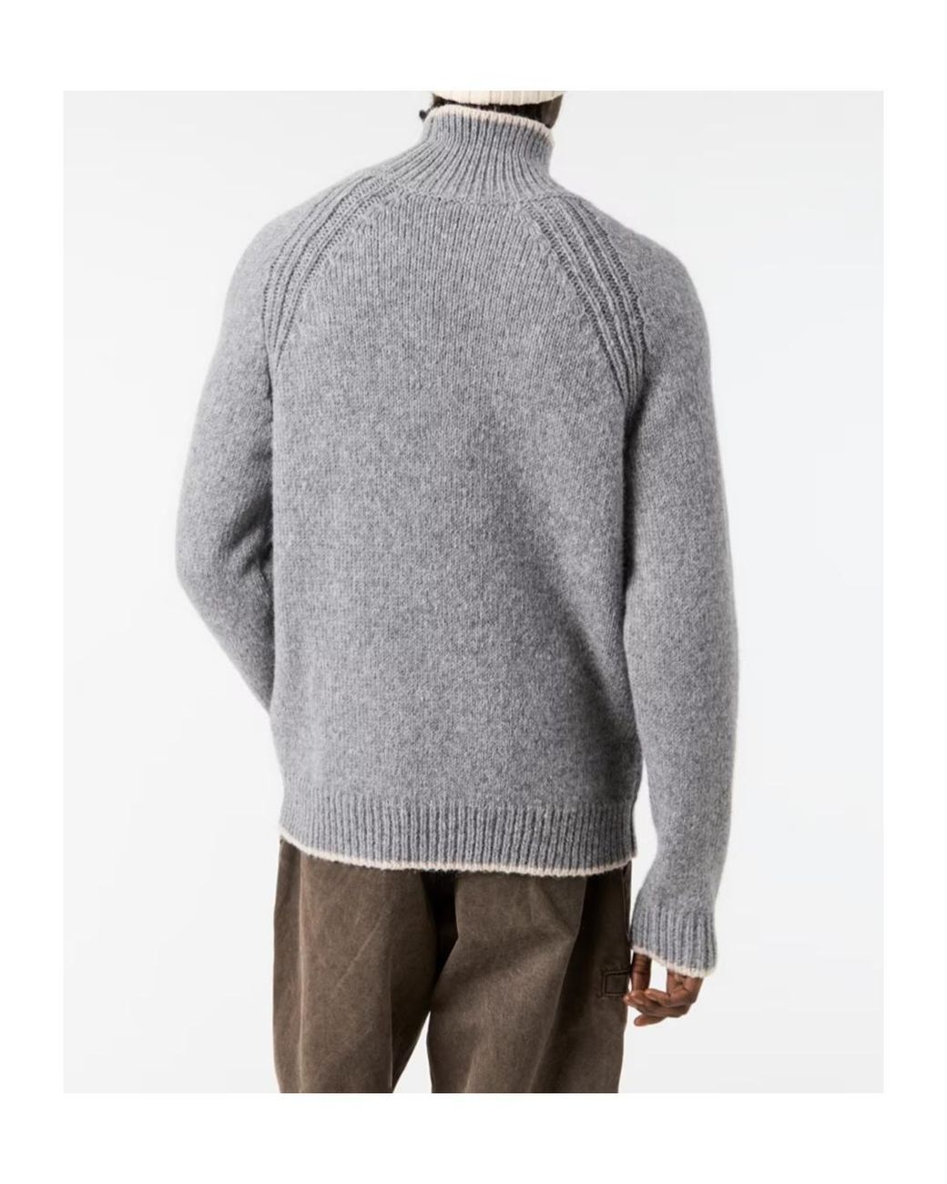 Moncler Gray Knitted Top for men