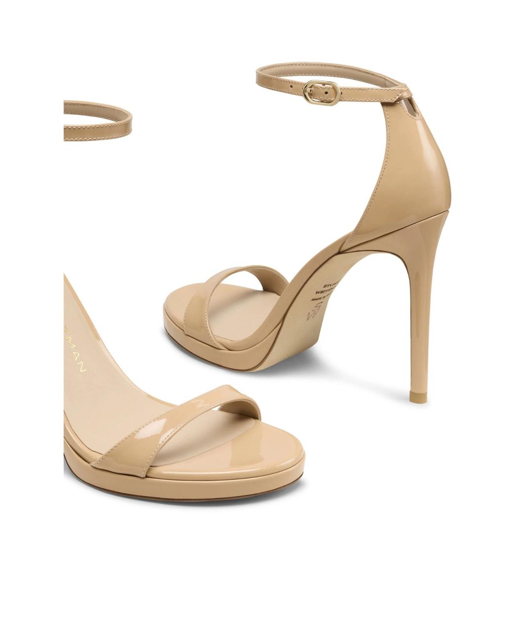 Stuart Weitzman Metallic Nudist Platform