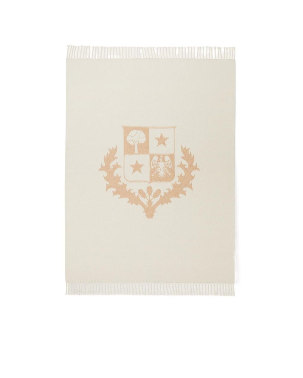Loro Piana White Fringed Blanket