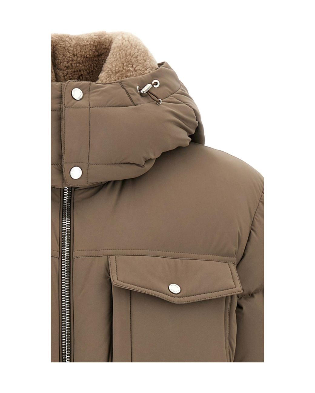 Moorer Brown Alarick Quilted Flap-Pocket Jacket for men