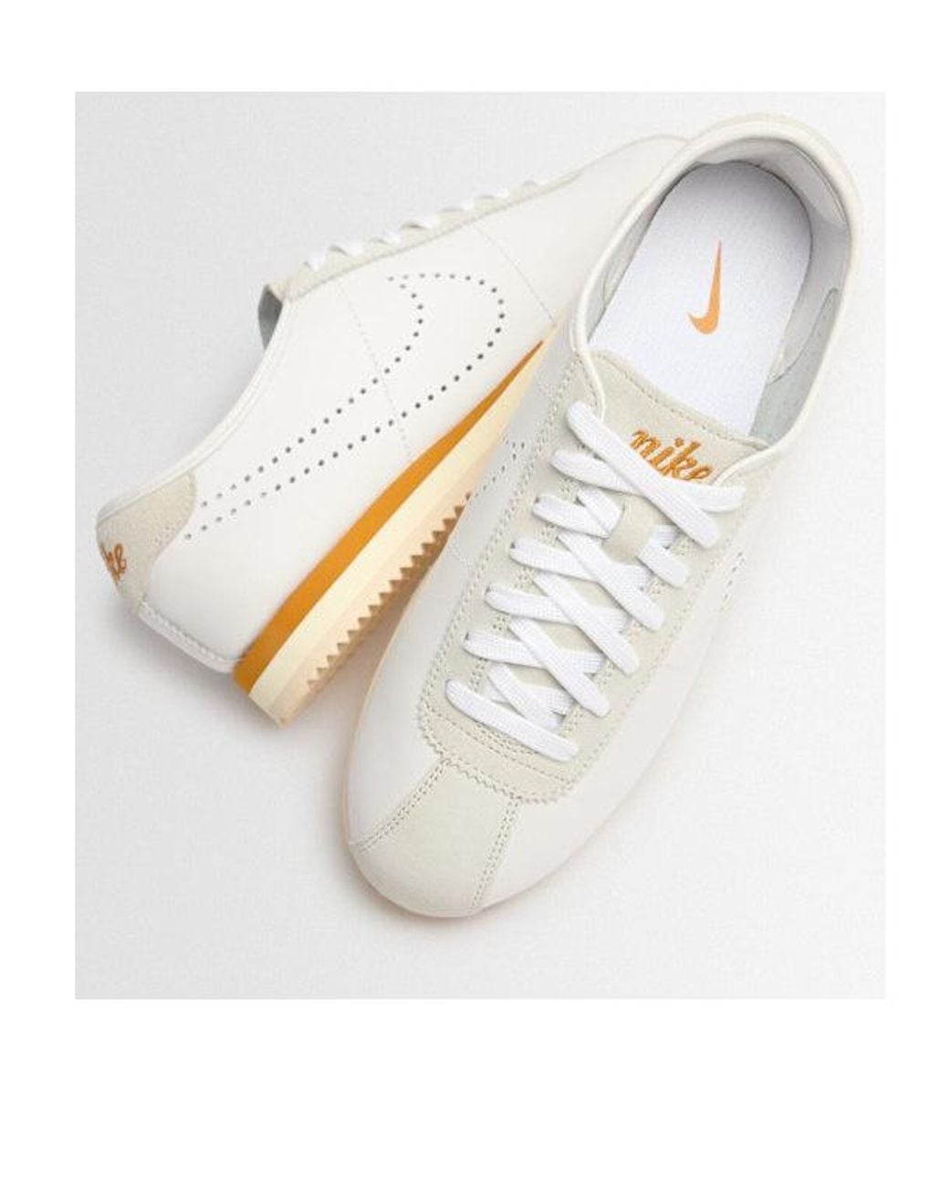 Nike White Cortez Lt Sneakers for men