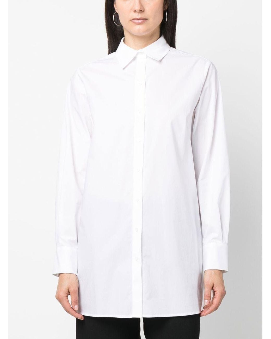 Karl Lagerfeld White Long Sleeved Buttoned Shirt