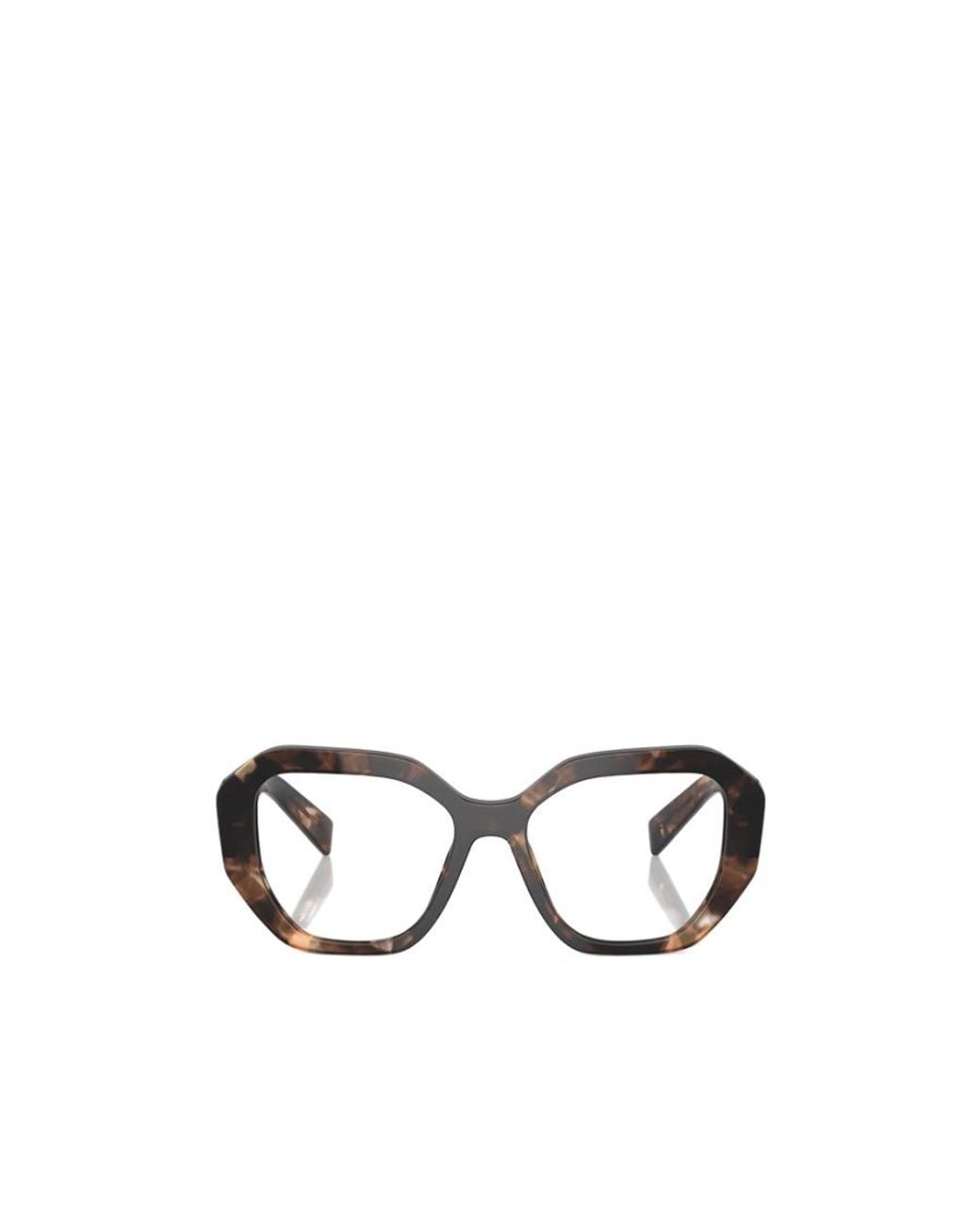Prada White Eyewear Cat-Eye Glasses