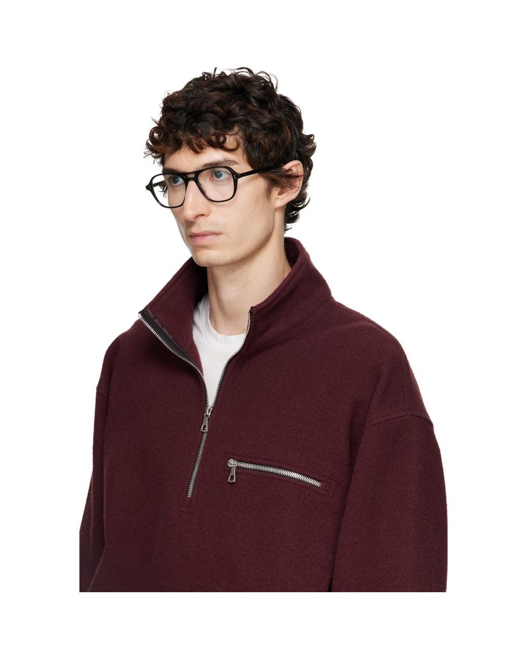 Garrett Leight Metallic Doc Non-Prescription Glasses for men