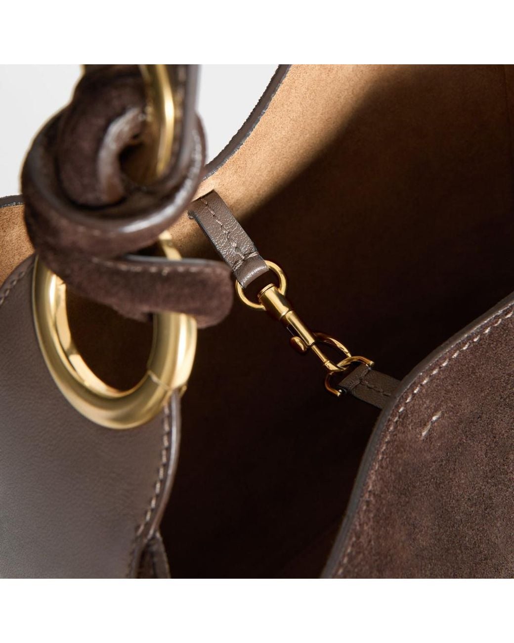 Anya Hindmarch Brown Ringo Shoulder Bag