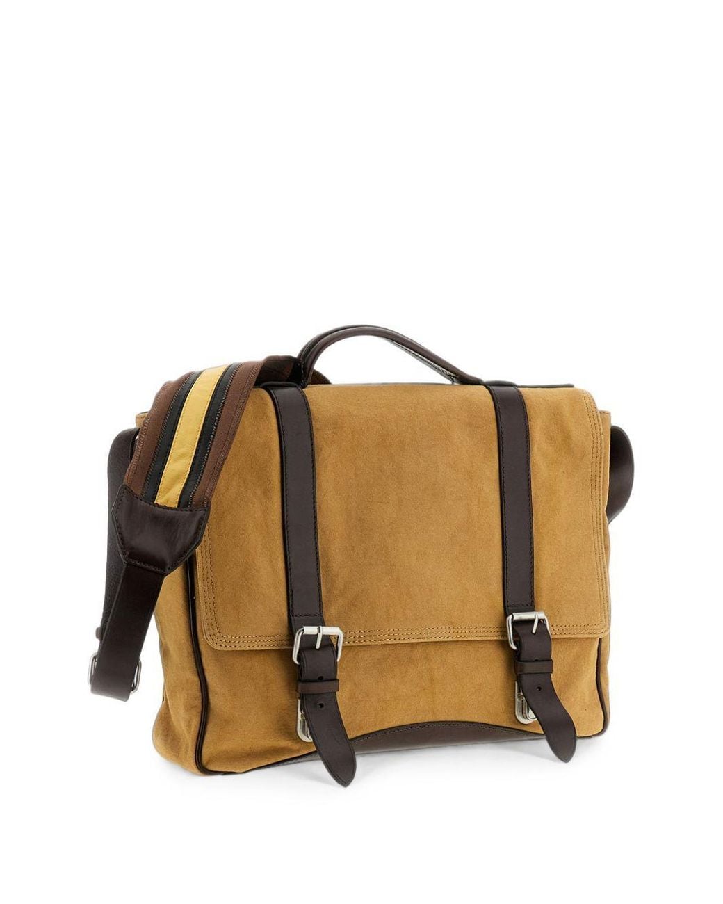 Dries Van Noten Brown Logo Shoulder Bag for men