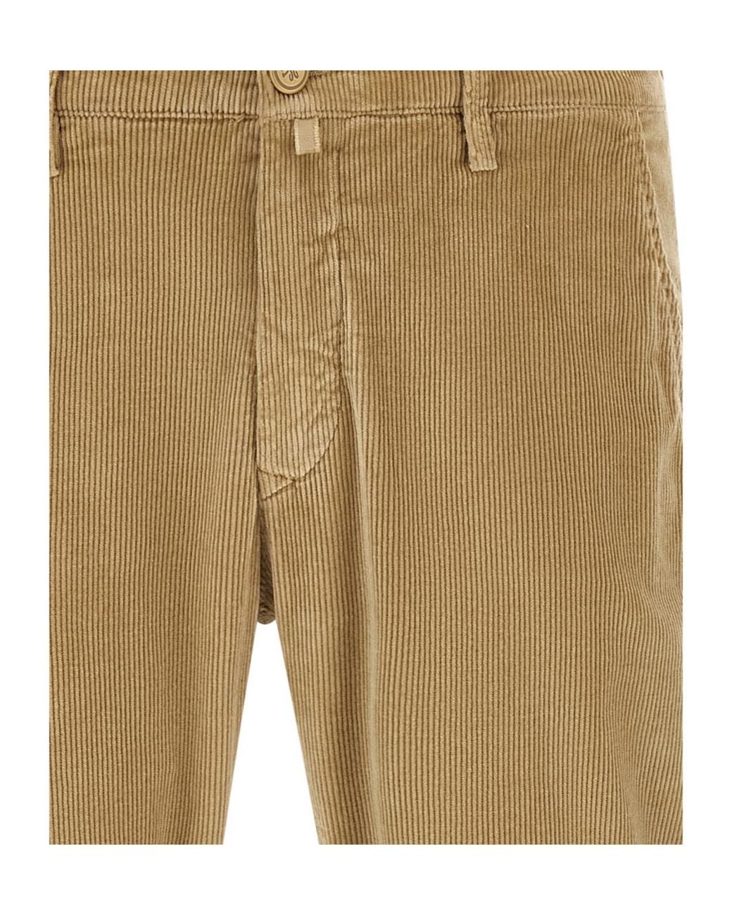 Jacob Cohen Natural Bobby Corduroy Chino Trousers for men