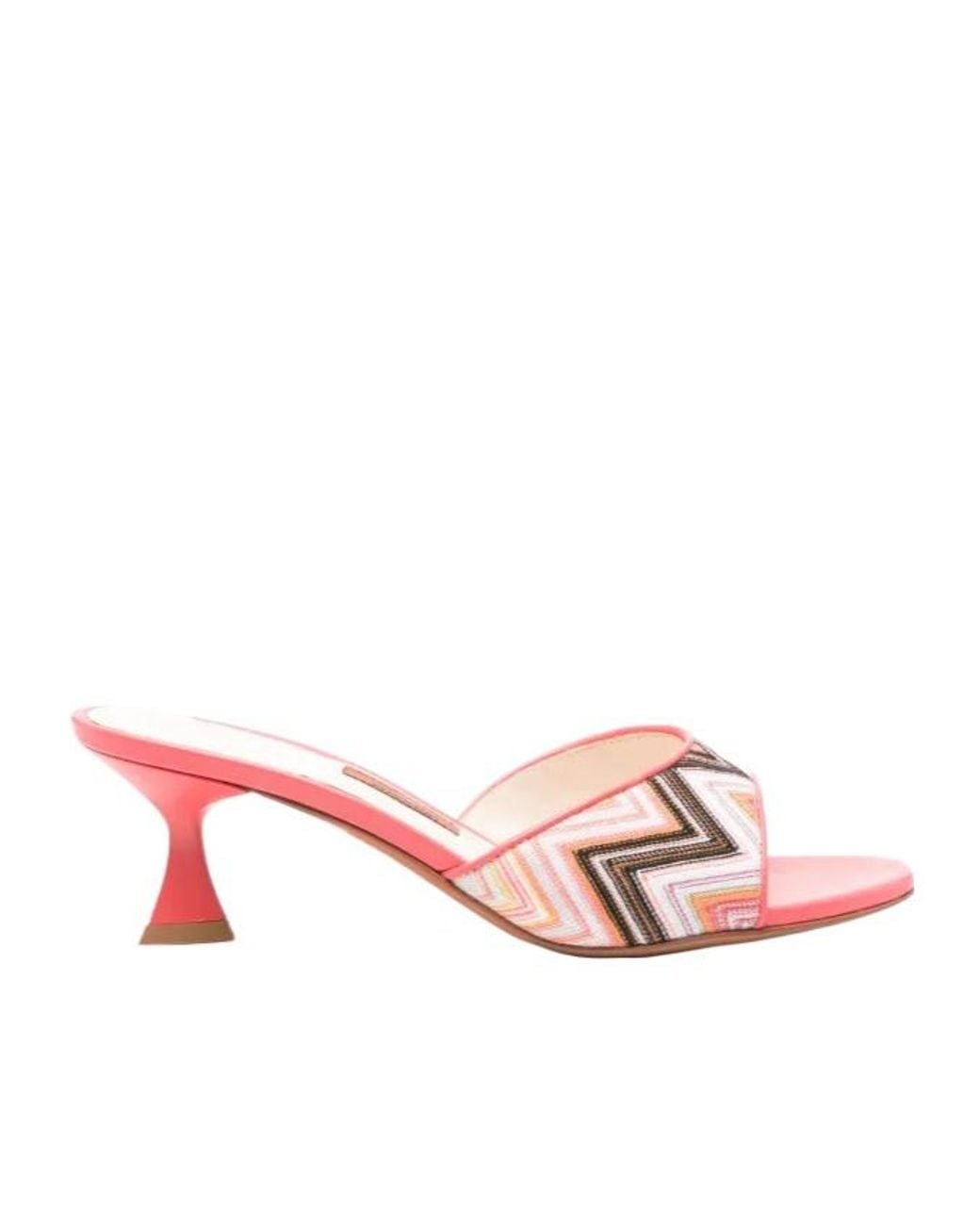 Missoni Pink 60Mm Zigzag Mules