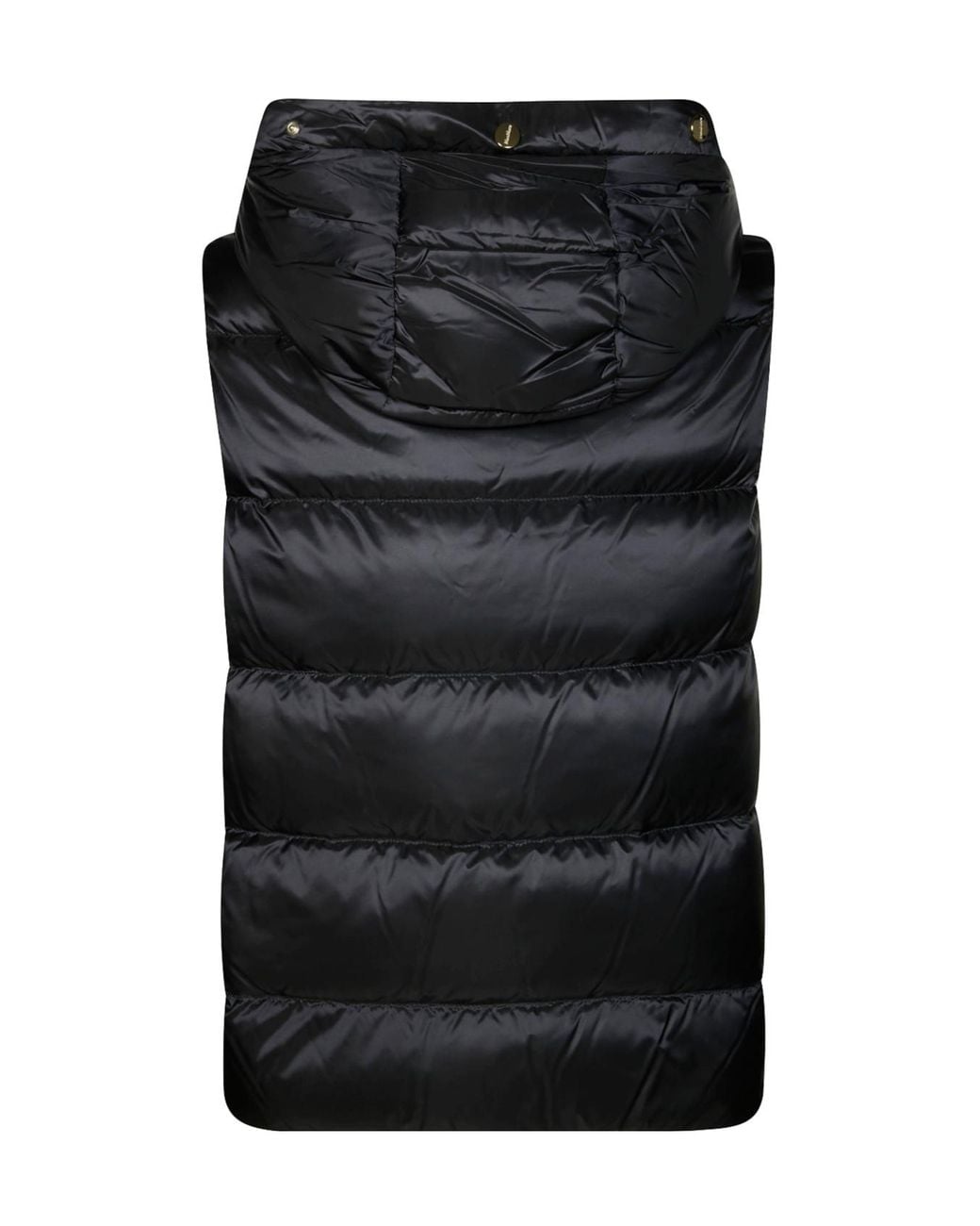 Max Mara Black The Cube Button-Up Drawstring Gilet