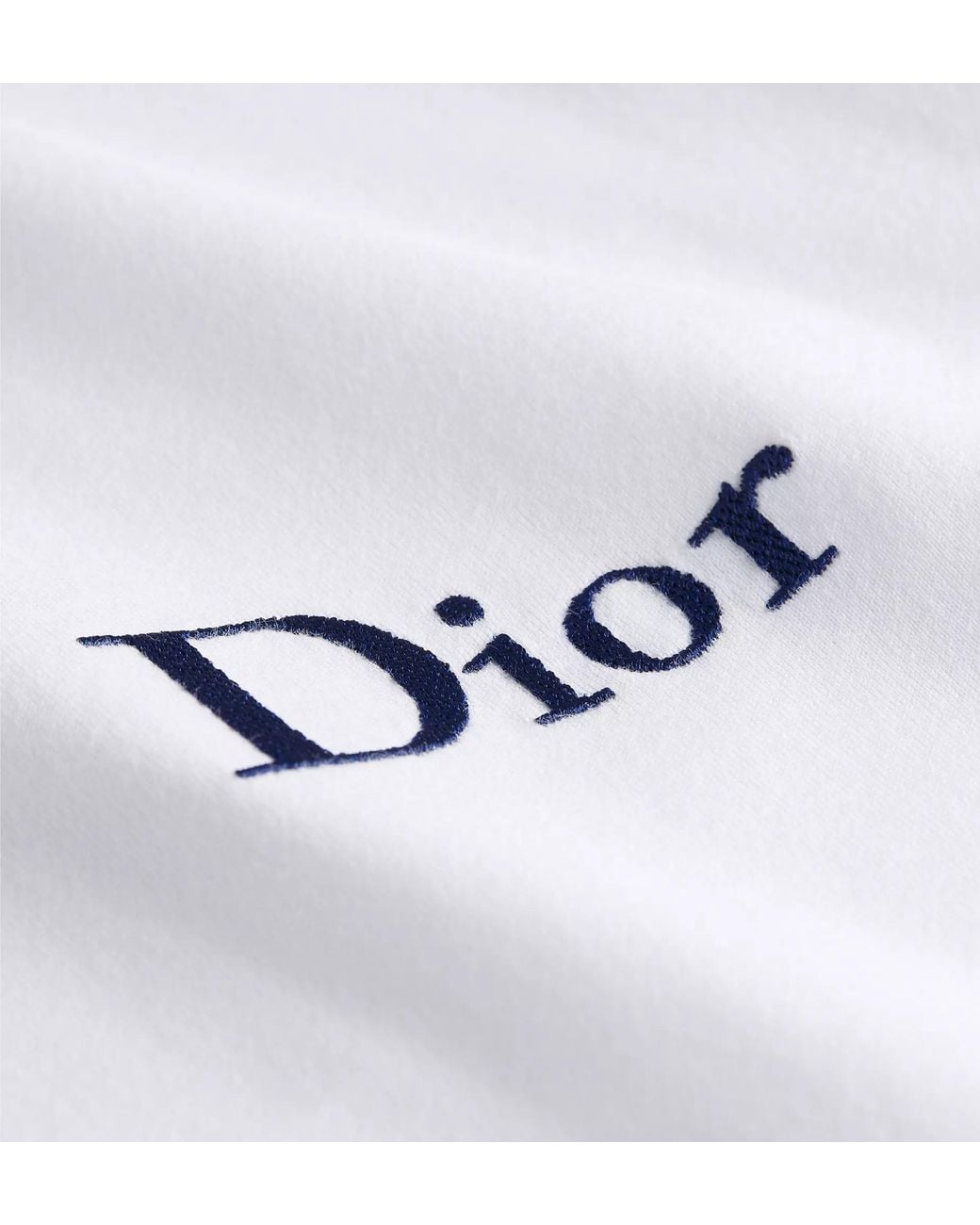Dior White T-Shirt With Embroidery, Relaxed Fit for men