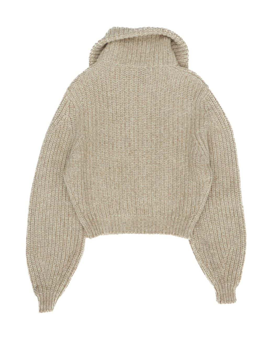 Lemaire Natural Long Sleeved Zipped Cardigan