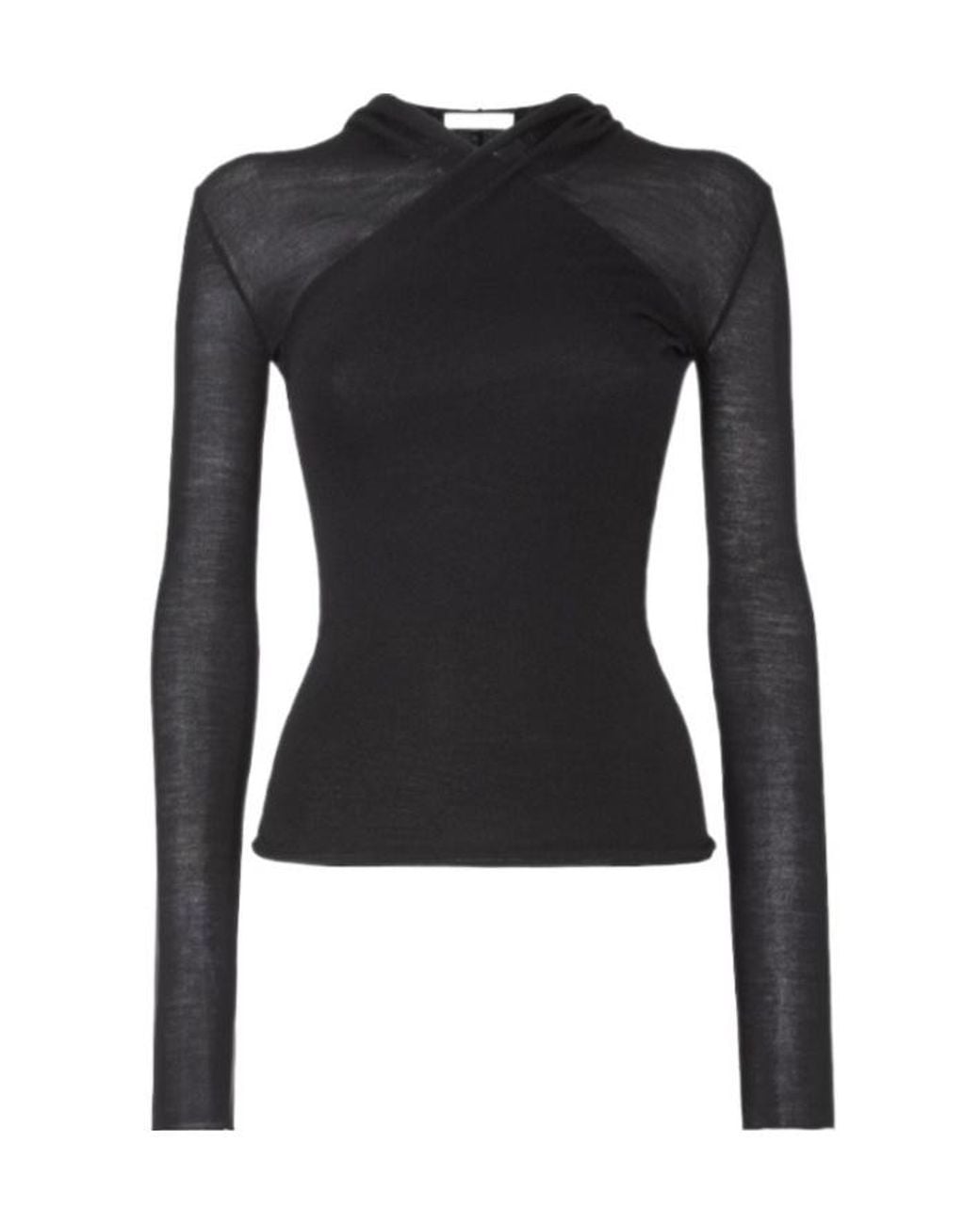 Fendi Black Wool Yarn Sweater