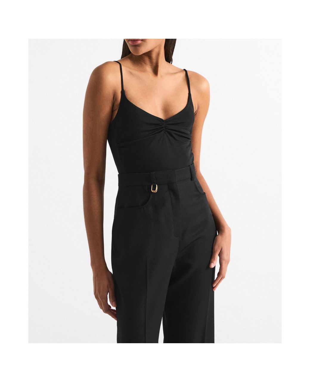 Jacquemus Black Thin-Strap One-Piece Swimsuit