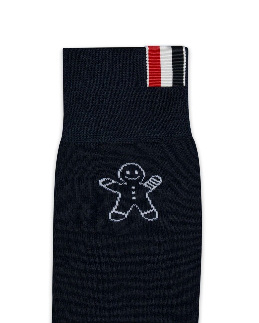 Thom Browne Blue Cartoon-Jacquard Socks