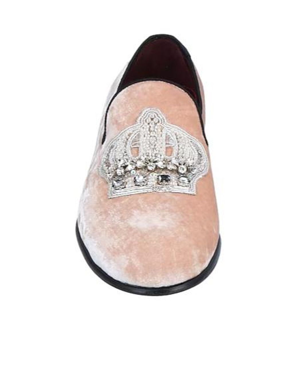 Dolce & Gabbana Pink Roundtoe Solidcolor Slippers