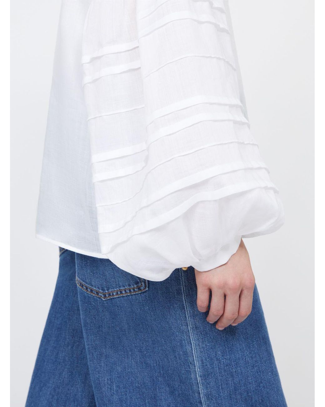 Max Mara White Long Sleeve Shirt Mstpaese