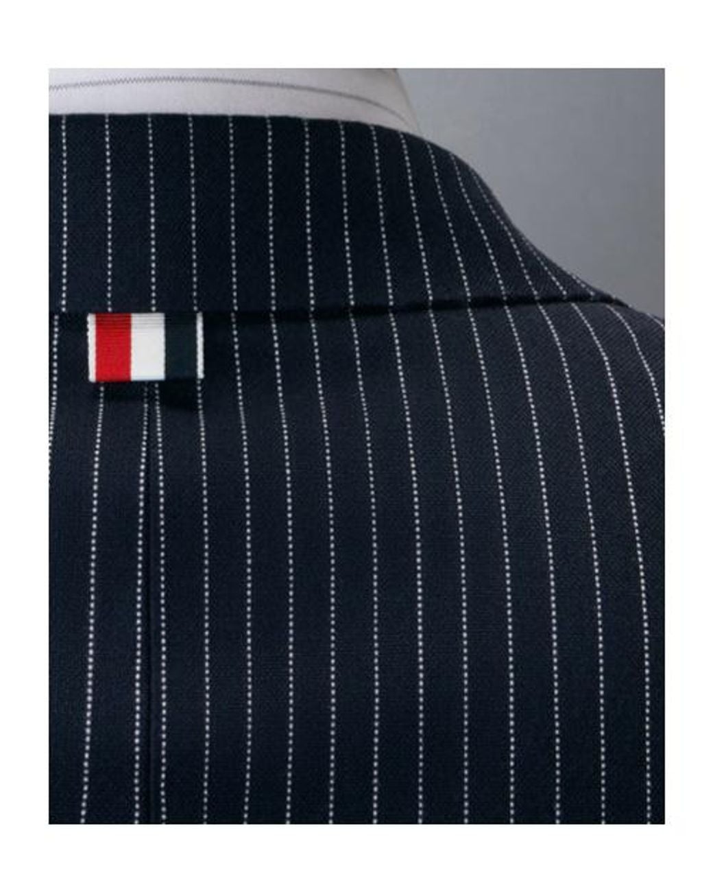 Thom Browne Blue Pinstripe Wool Blazer for men