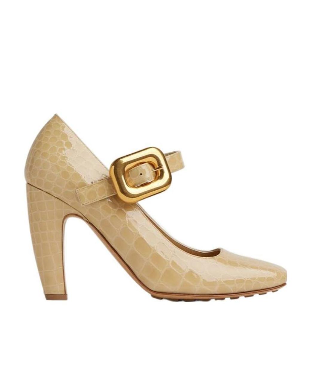 Bottega Veneta Metallic Monstra Mary-Jane Pumps