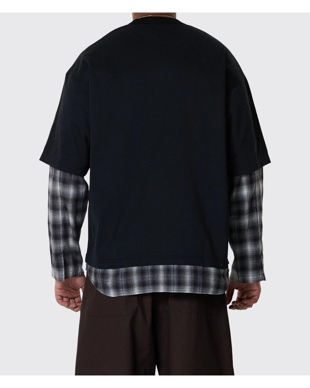 Comme des Garçons Blue Crew-Neck Long-Sleeve T-Shirt for men