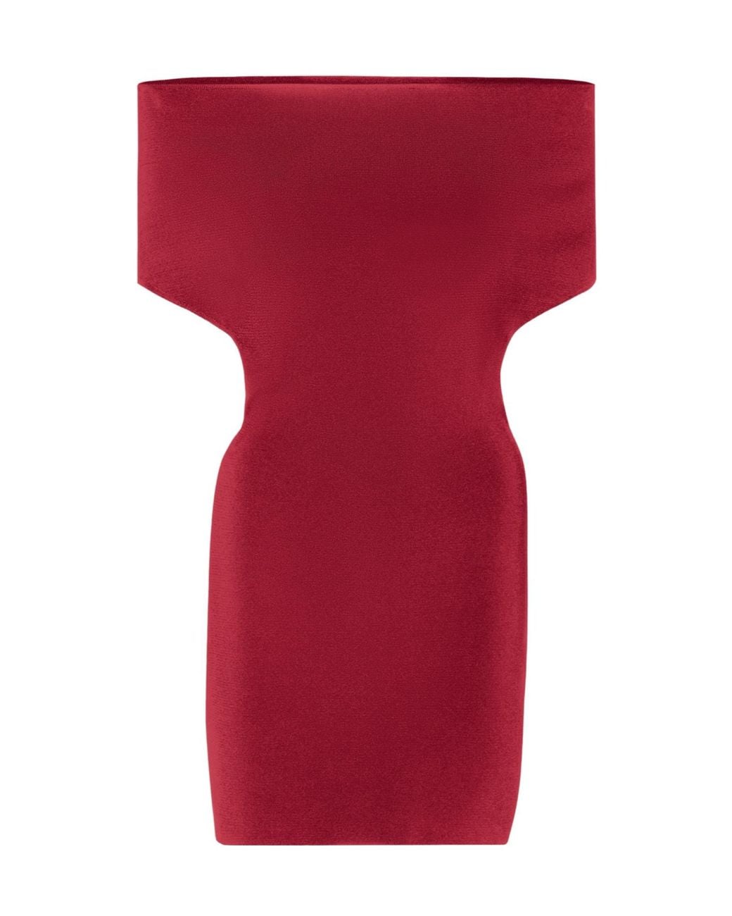 Jacquemus Red Cubista Mini Dress