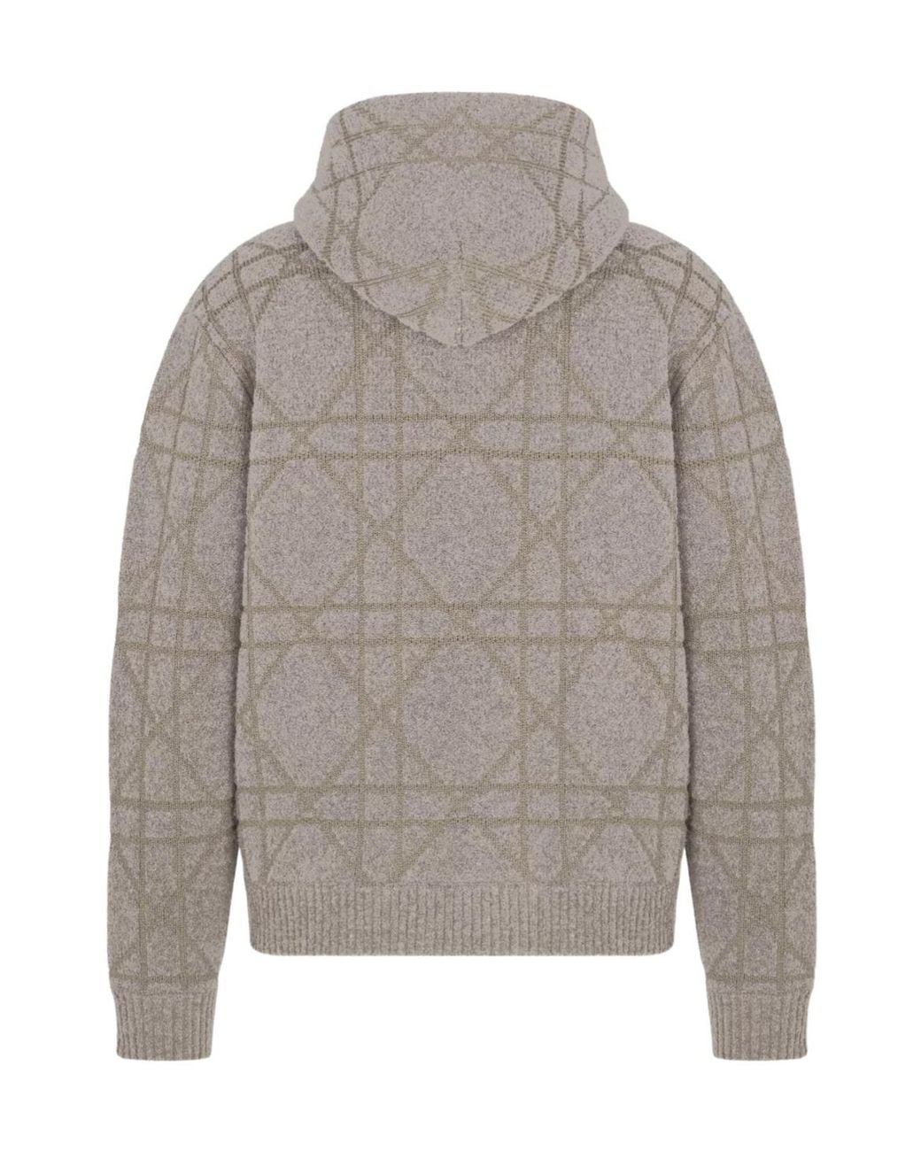 Dior Gray Homme Cannage Hooded Sweatshirt for men